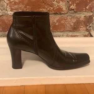 Franco Sarto Squared Toe Bootie Size 9.5